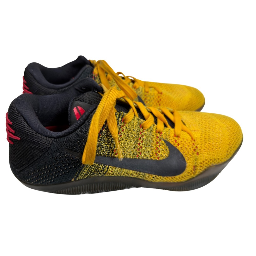 Nike Kobe 11 Elite Low Bruce Lee Sneakers Gold Black Men Size 9.5/ Women 11 FAIR